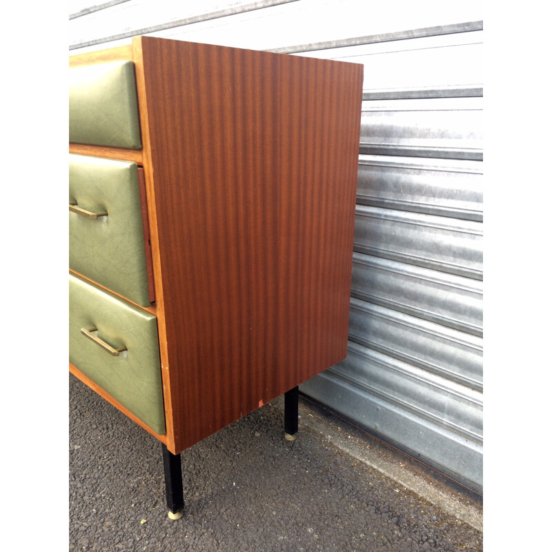 Regy chest of drawers in mahogany veener, Roger LANDAULT - 1950s