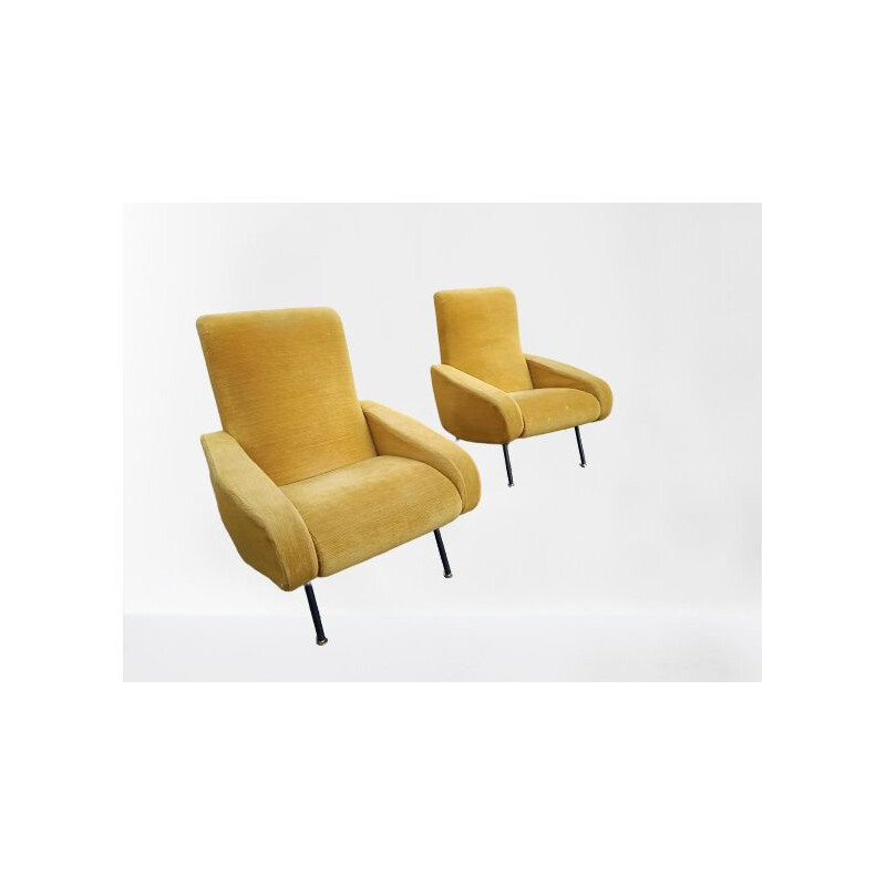 Pair of Troika vintage armchairs Pierre Guariche 1950