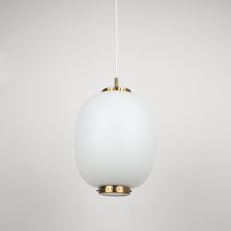 Vintage pendant lamp Kina by Bent Karlby Lyfa Danish 1946s