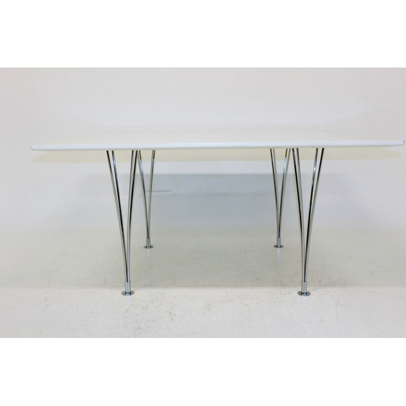 Vintage dining or conference table Piet Hein & Bruno Mathsson Sweden 1970s