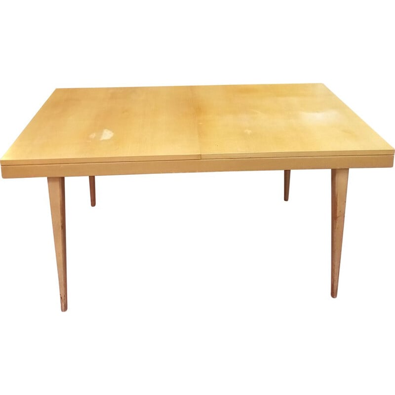 Ash veneered vintage dining table,