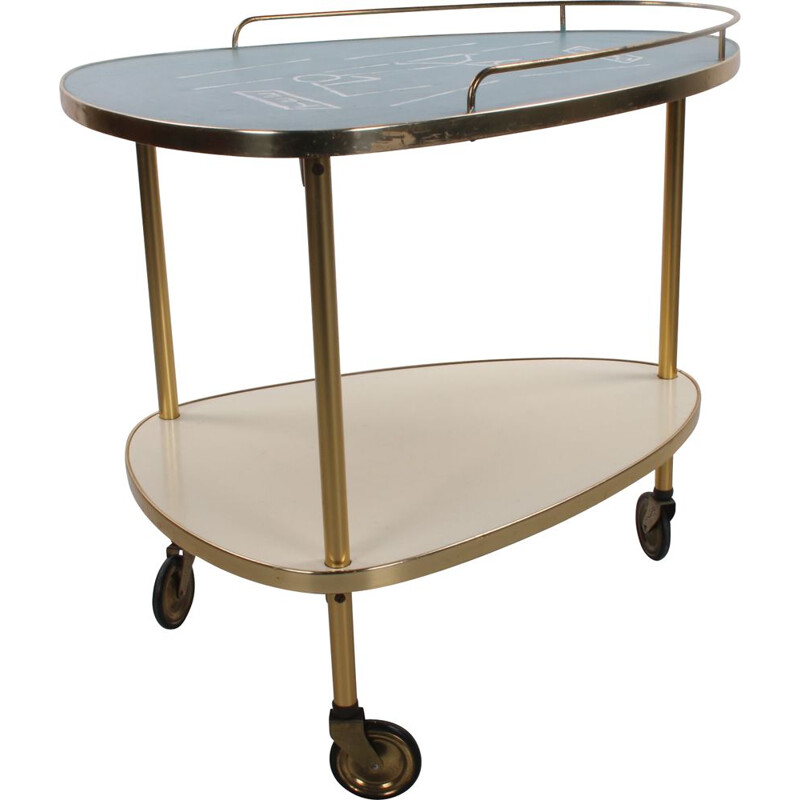 Vintage serve trolley tea trolley 1970s