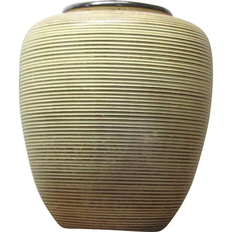 Vase decoratif vintage en ceramique