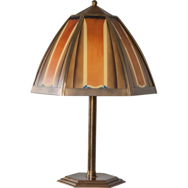 lampe vintage en bronze