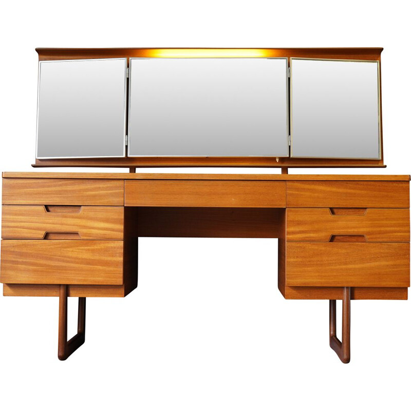 Vintage Uniflex Dressing Table & Mirror Desk