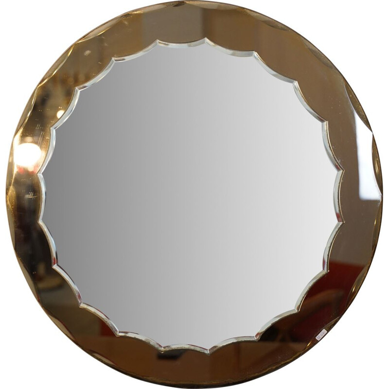 miroir vintage en bronze