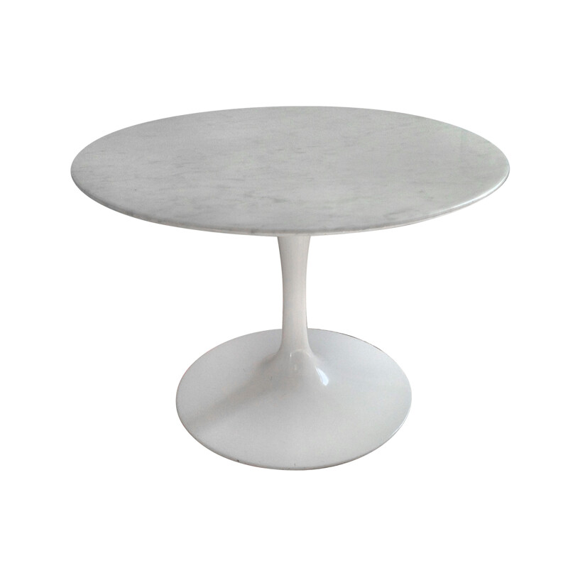 Knoll coffee table in marble and cast aluminium, Eero SAARINEN - 1970s