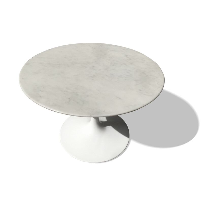 Knoll coffee table in marble and cast aluminium, Eero SAARINEN - 1970s