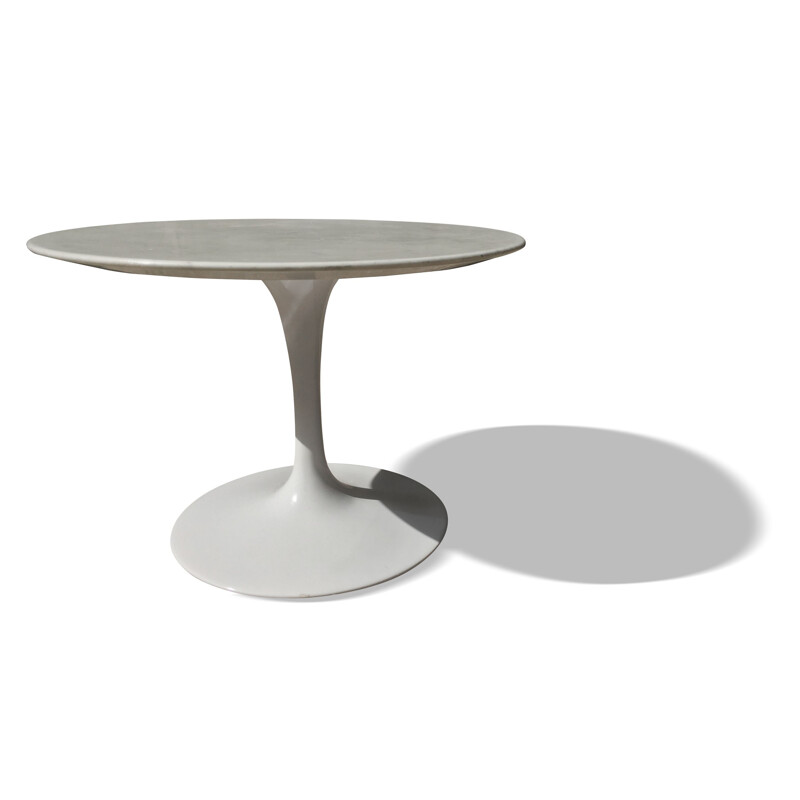 Knoll coffee table in marble and cast aluminium, Eero SAARINEN - 1970s