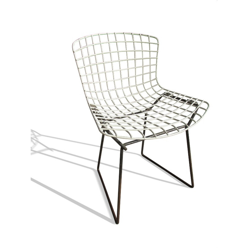 Pair of Knoll child chairs in steel, Harry BERTOIA - 1970s