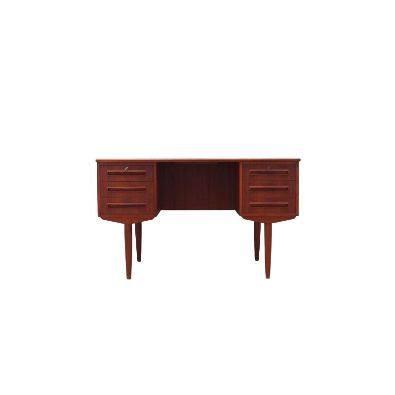 Vintage Teak desk J. Svenstrup Denmark 1970s