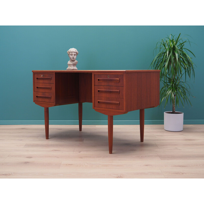 Bureau vintage en teck J. Svenstrup Danemark 1970