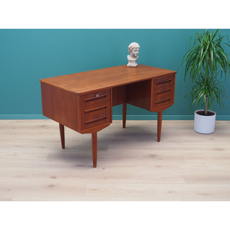 Bureau vintage en teck J. Svenstrup Danemark 1970