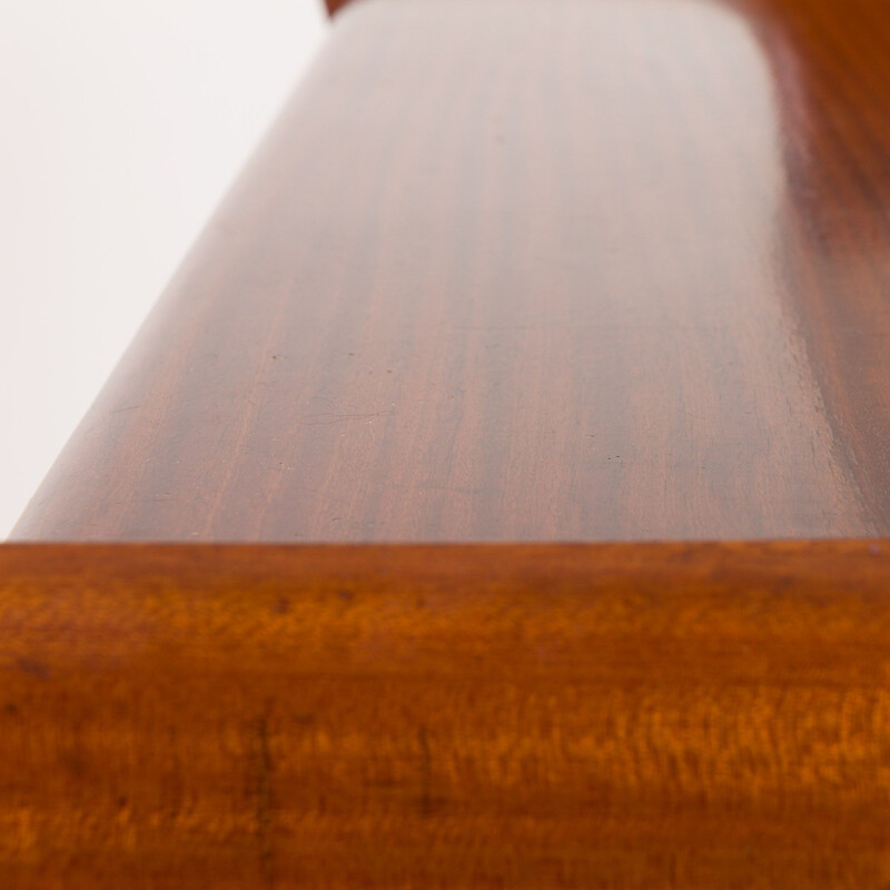 Mid-century mahogany console in Carlo Di Carli Italian 1950s