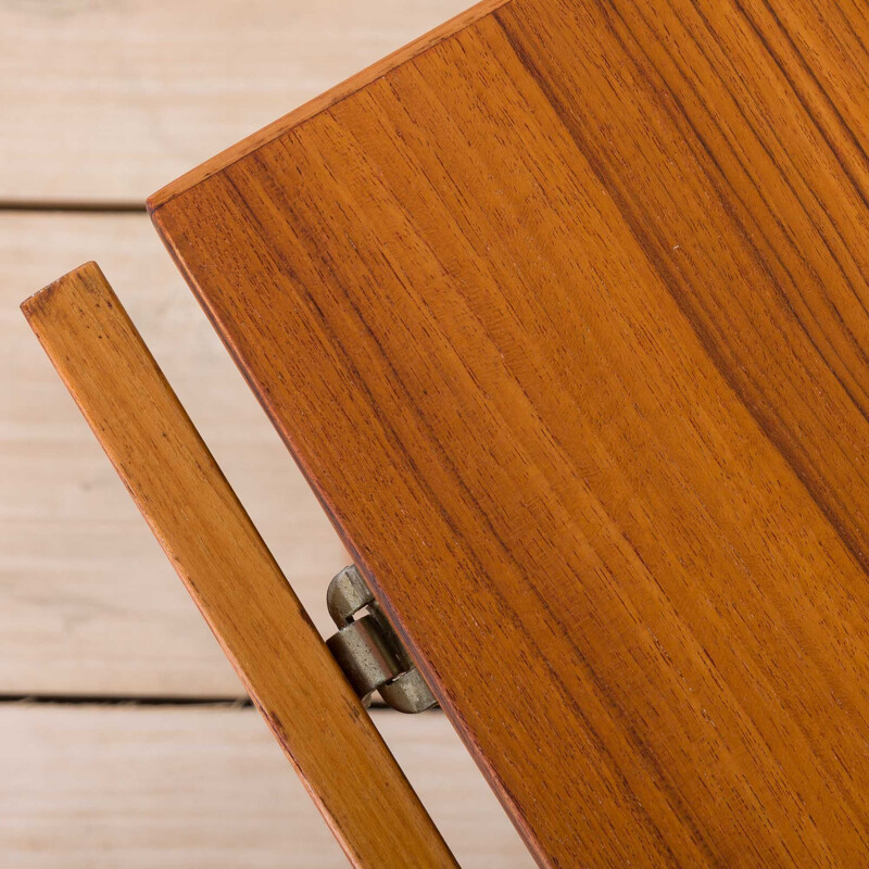 Mid-century drop leaf extension table in teak Danish 1960s