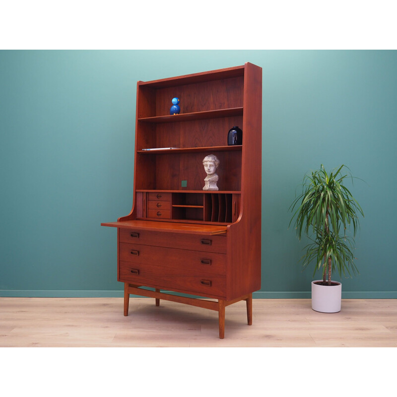 Vintage Teak bookcase, Johannes Sorth Danish 1970s