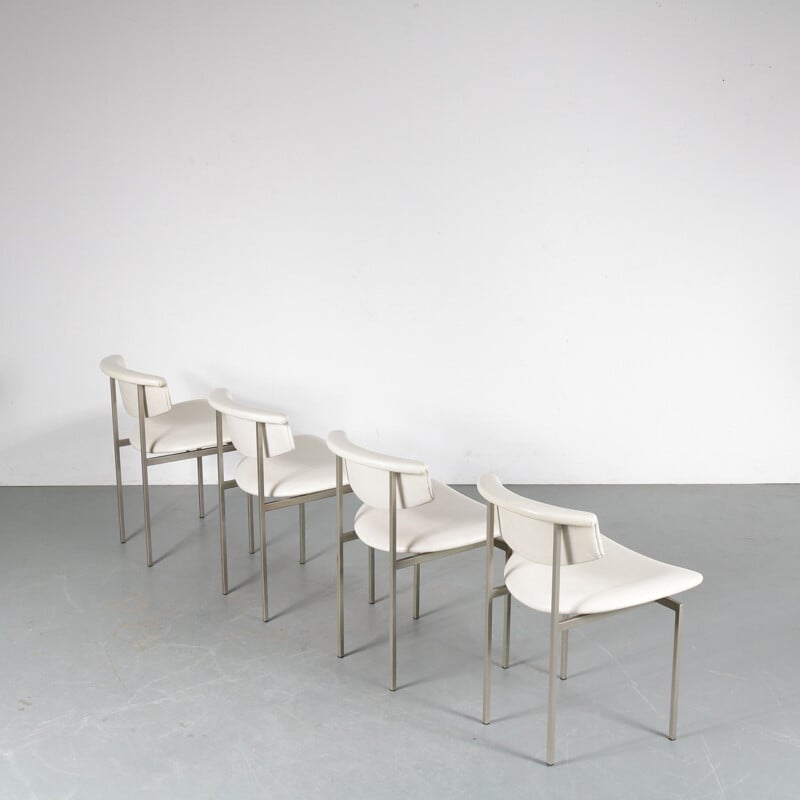 Set of 4 Vintage Alpha chairs Rudolf WOLF 1960s