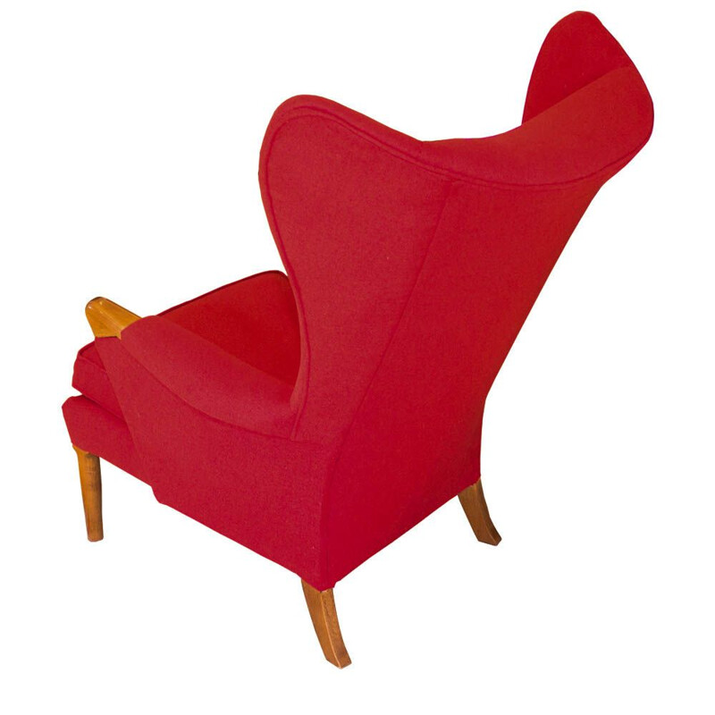 Cadeira de braços Vintage 757 Parker Knoll Wingback UK Anos 60