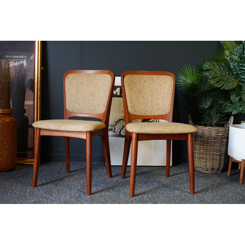 Pair of vintage chairs by Koefoeds Hornslet, Denmark 1960