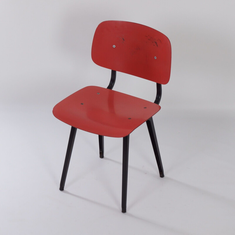 Vintage Red Revolt Chair by Friso Kramer for Ahrend the Circle, 1950s