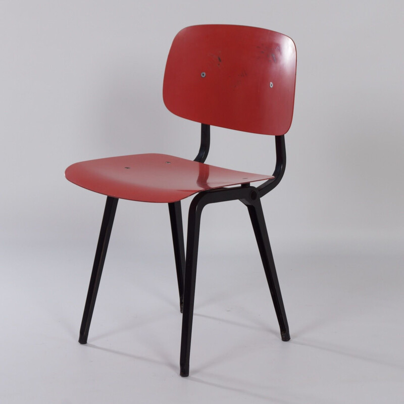 Vintage Red Revolt Chair by Friso Kramer for Ahrend the Circle, 1950s