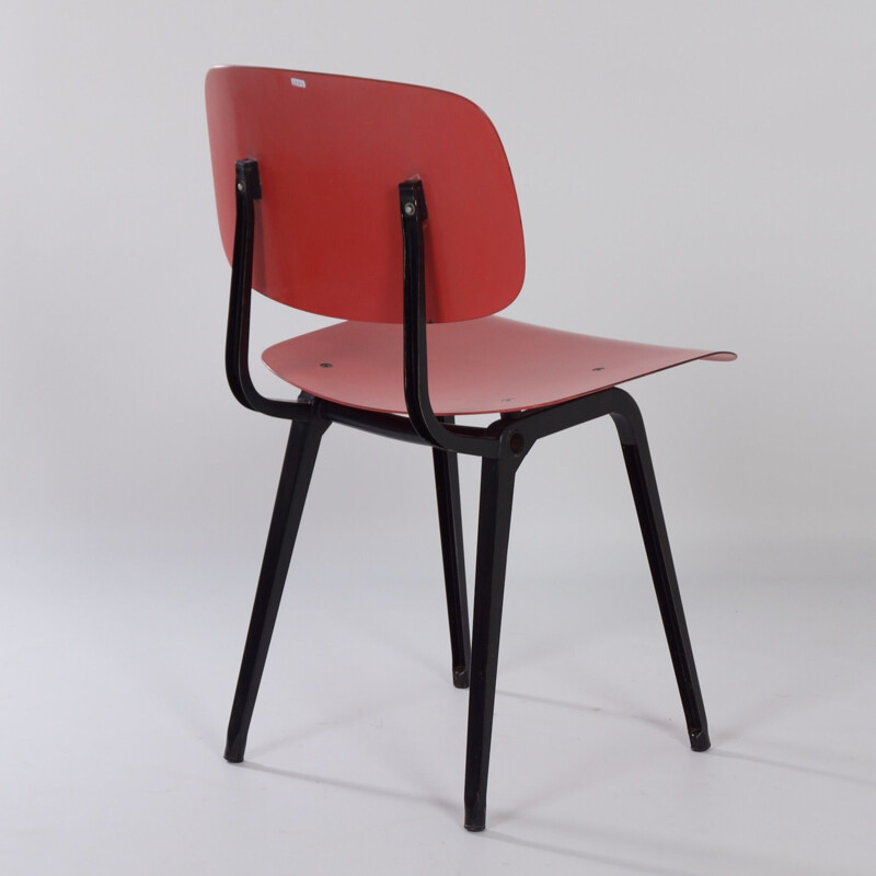 Chaise vintage rouge révolte de Friso Kramer pour Ahrend the Circle, 1950