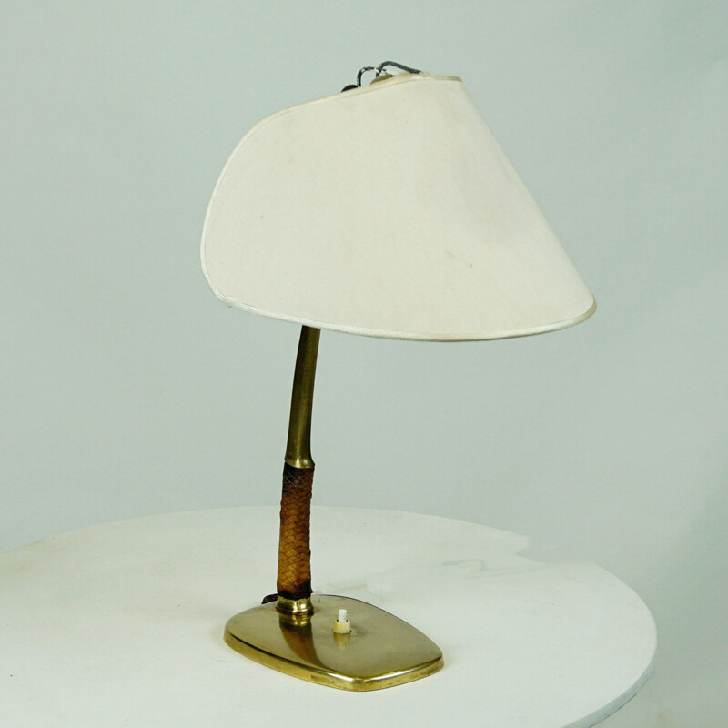 Austrian Midcentury Brass Desk Lamp Arnold by J-T- Kalmar