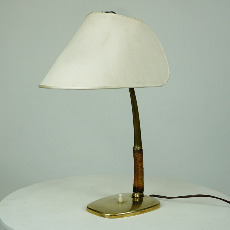 Lampe de bureau en laiton, Arnold de J-T- Kalmar, Autriche