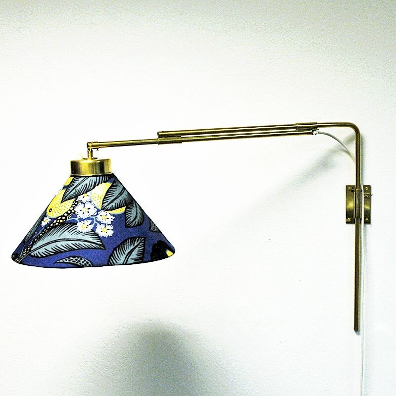 Vintage Wall lamp model 2582 by Josef Frank for Svenskt Tenn, Sweden 1950s