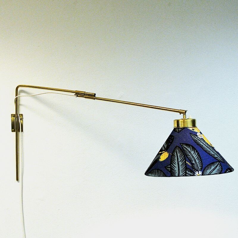 Vintage Wall lamp model 2582 by Josef Frank for Svenskt Tenn, Sweden 1950s