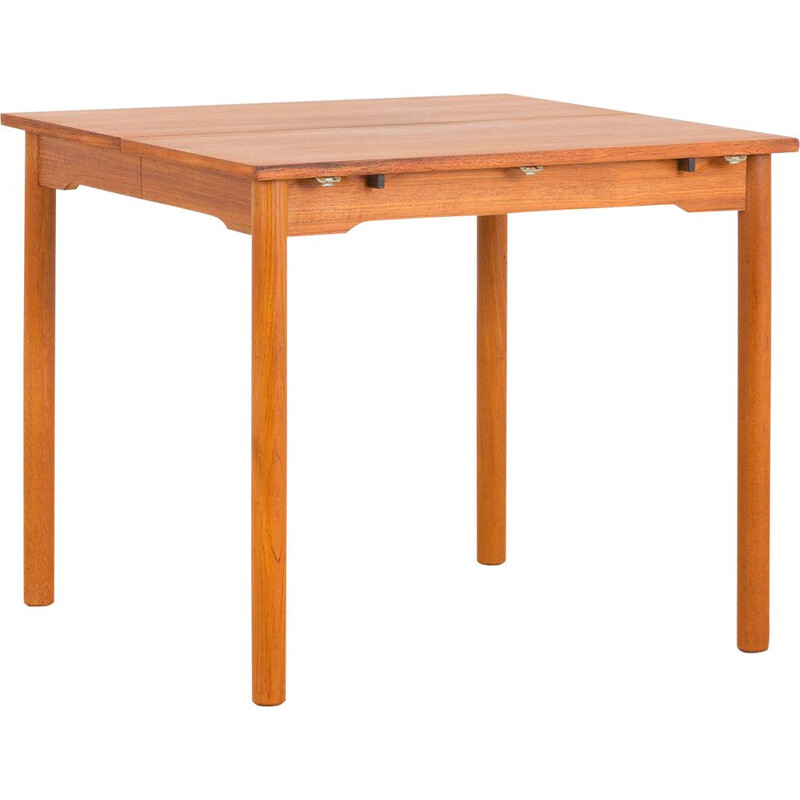 Mid-century drop leaf extension table in teak Danish 1960s