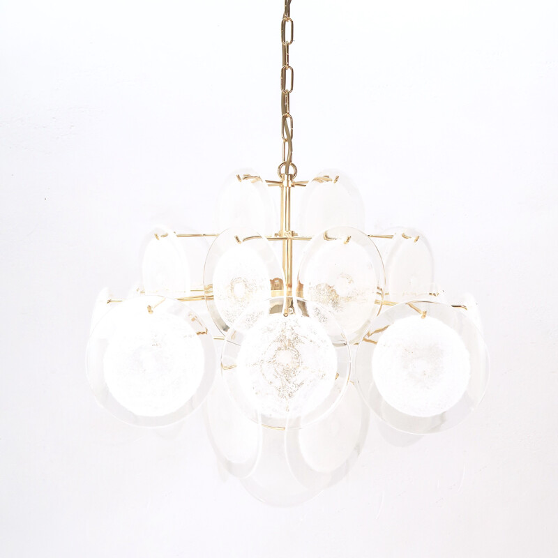 Mid-Century Murano Glass Chandelier by Gino Vistosi, 1960s