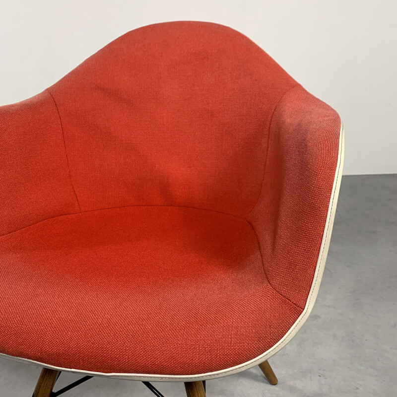 Vintage Red DAX Armchair by Charles and Ray Eames for Herman Miller, 1970s