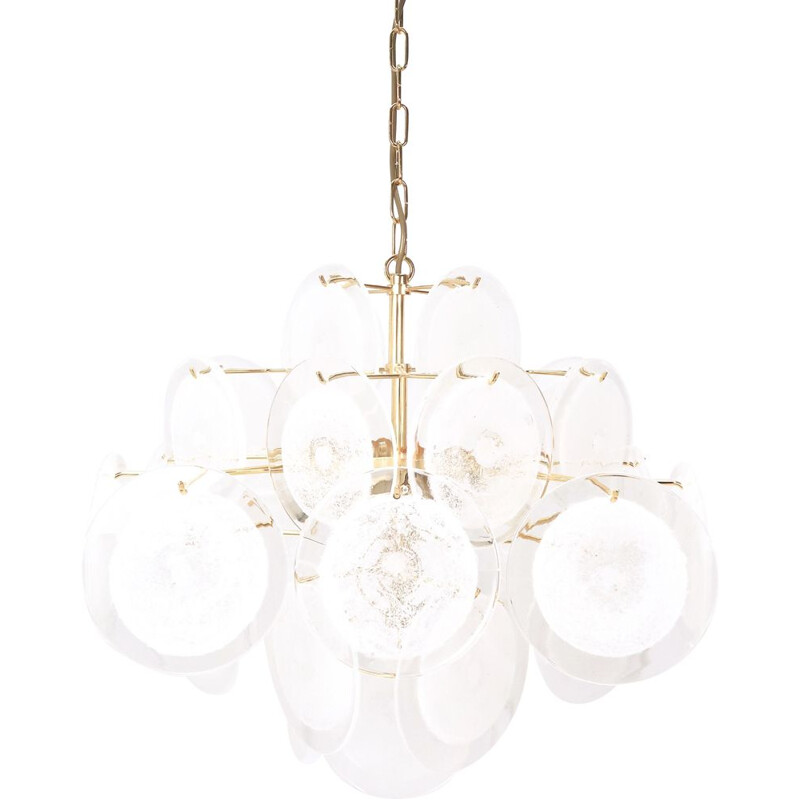 Mid-Century Murano Glass Chandelier by Gino Vistosi, 1960s