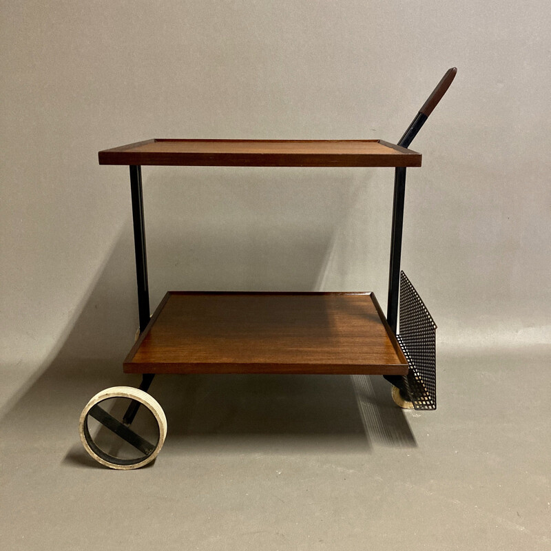 vintage teak trolley scandinavian 1960s