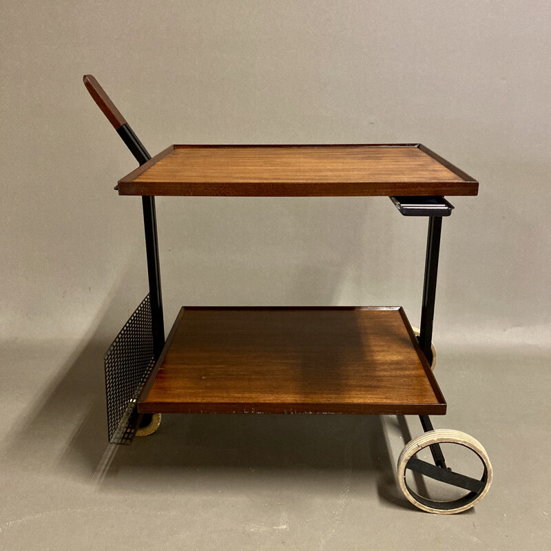 vintage teak trolley scandinavian 1960s