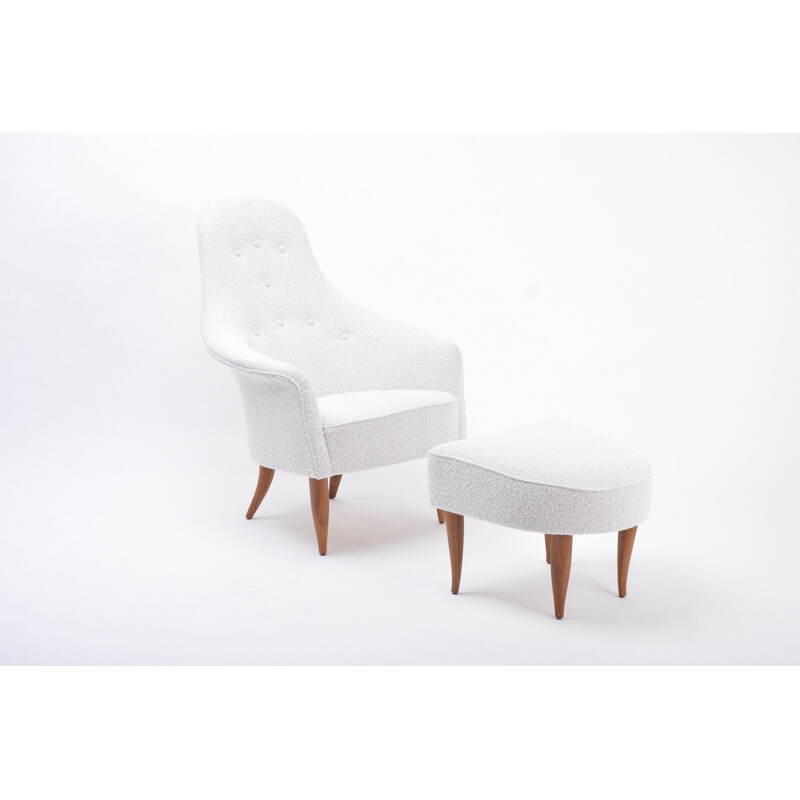 Vintage lounge chair by Kerstin Hörlin-Holmquist 1956s