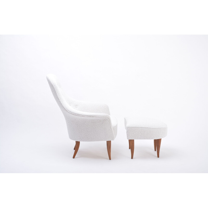 Vintage lounge chair by Kerstin Hörlin-Holmquist 1956s