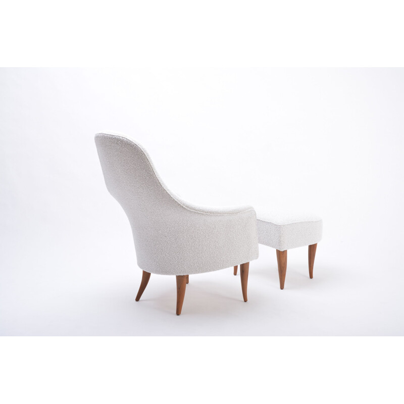 Vintage lounge chair by Kerstin Hörlin-Holmquist 1956s