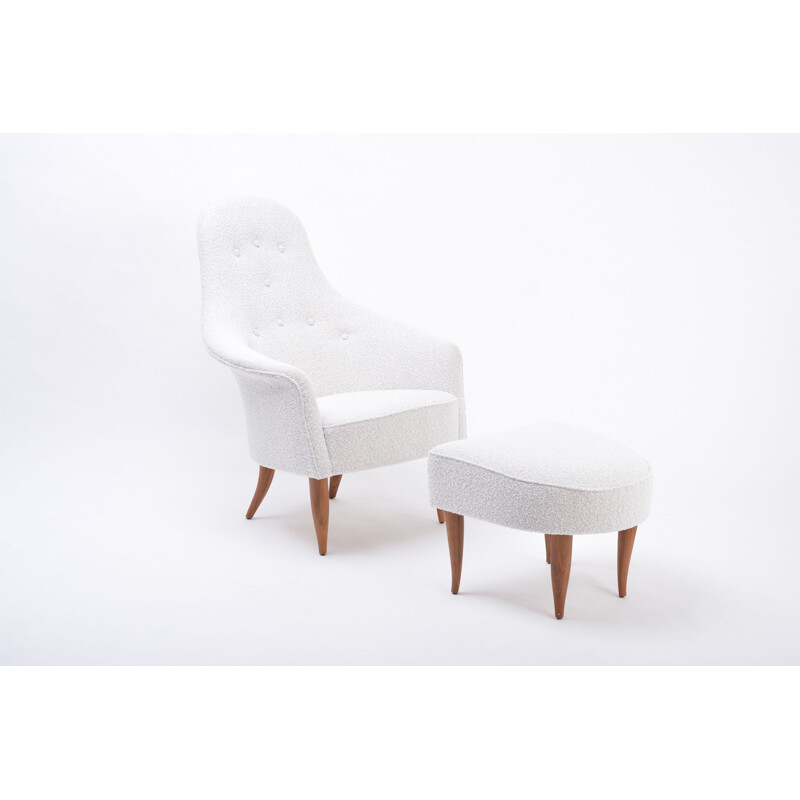 Paire de fauteuils lounge vintage par Kerstin Hörlin-Holmquist 1956