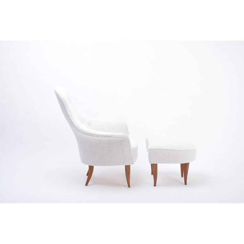 Paire de fauteuils lounge vintage par Kerstin Hörlin-Holmquist 1956