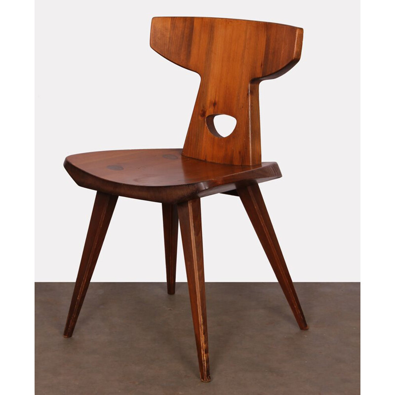 Vintage pine chair by Jacob Kielland-Brandt for I. Christiansen, 1960