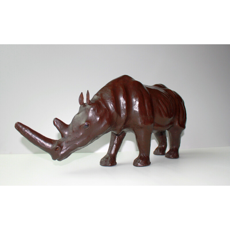 Vintage Leather Rhinoceros, 1960