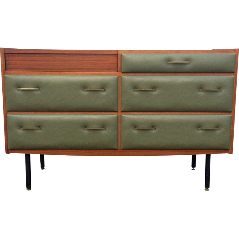 Regy chest of drawers in mahogany veener, Roger LANDAULT - 1950s