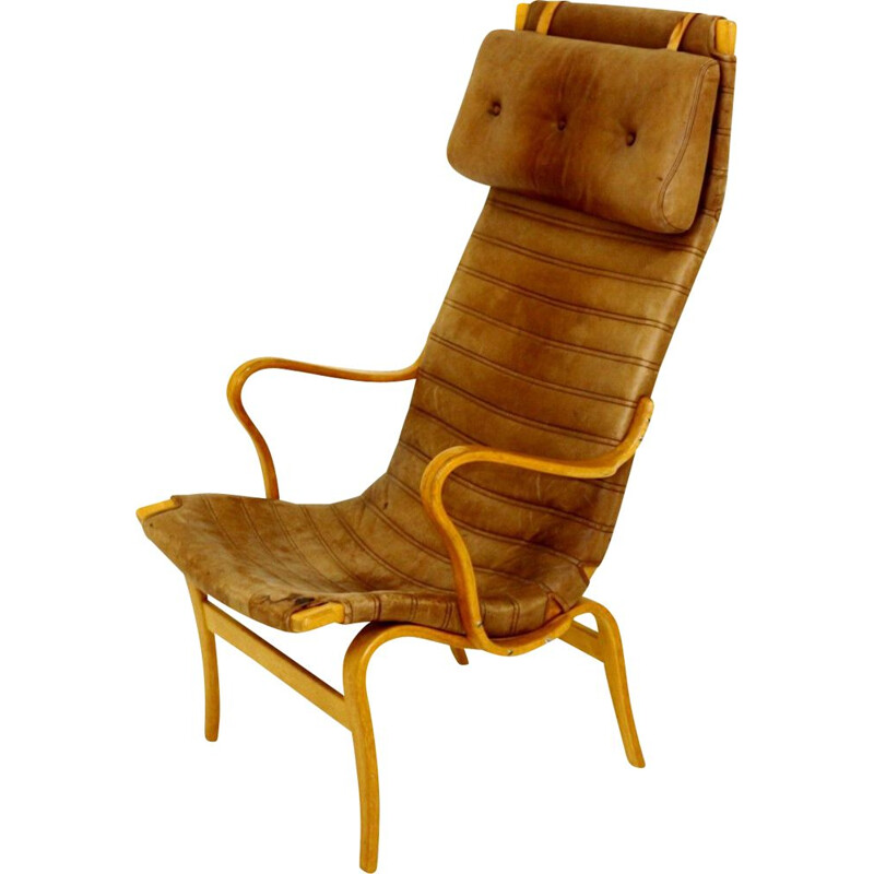 Vintage armchair 'eva' by Bruno Mathsson for Karl Mathsson 1960