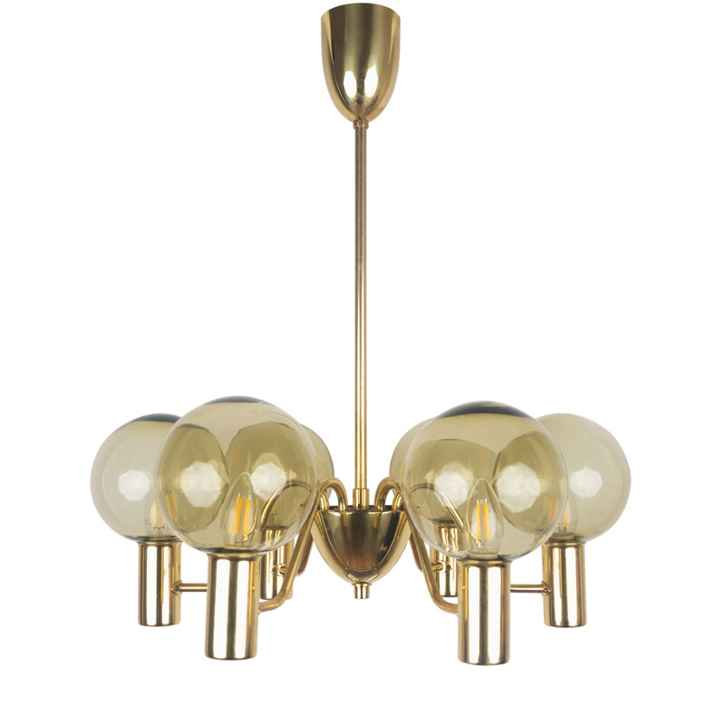 Vintage chandelier by Hans-Agne Jakobsson AB Markaryd Swedish 1959s