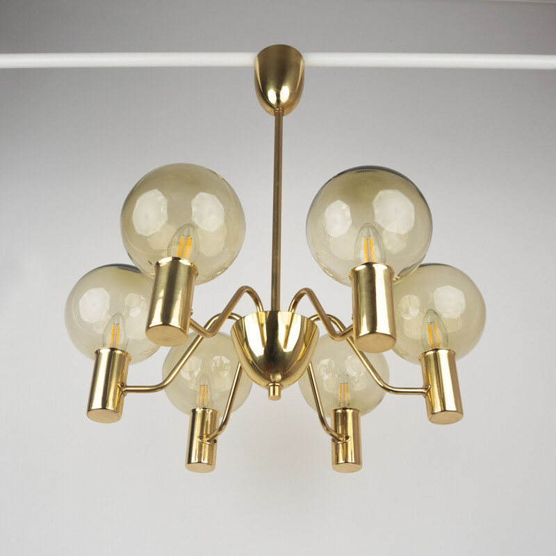 Vintage chandelier by Hans-Agne Jakobsson AB Markaryd Swedish 1959s