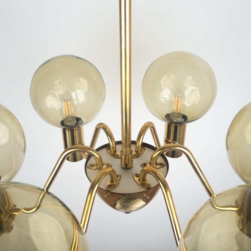 Vintage chandelier by Hans-Agne Jakobsson AB Markaryd Swedish 1959s