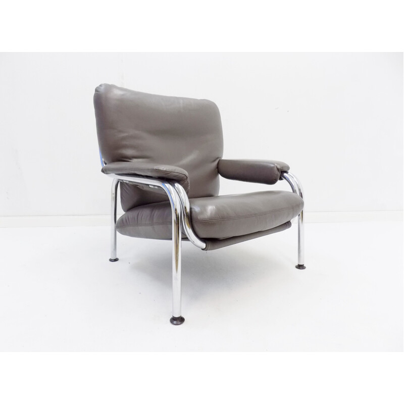 Vintage lederen fauteuil Kangoeroe De Sede van Hans Eichenberger 1960