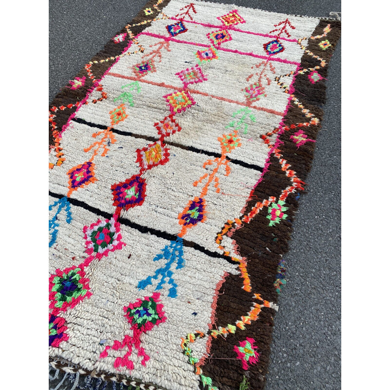 Vintage Berber azilal carpet